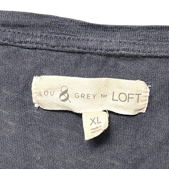 LOU & GREY 100% Linen Twist Front Shirt XL - Picture 3 of 6